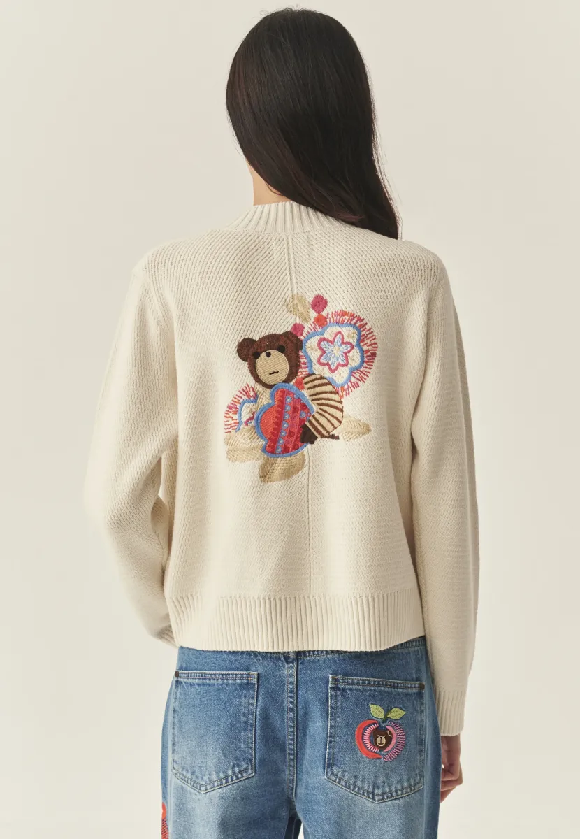 NOVIE - Strickjacke - cream white