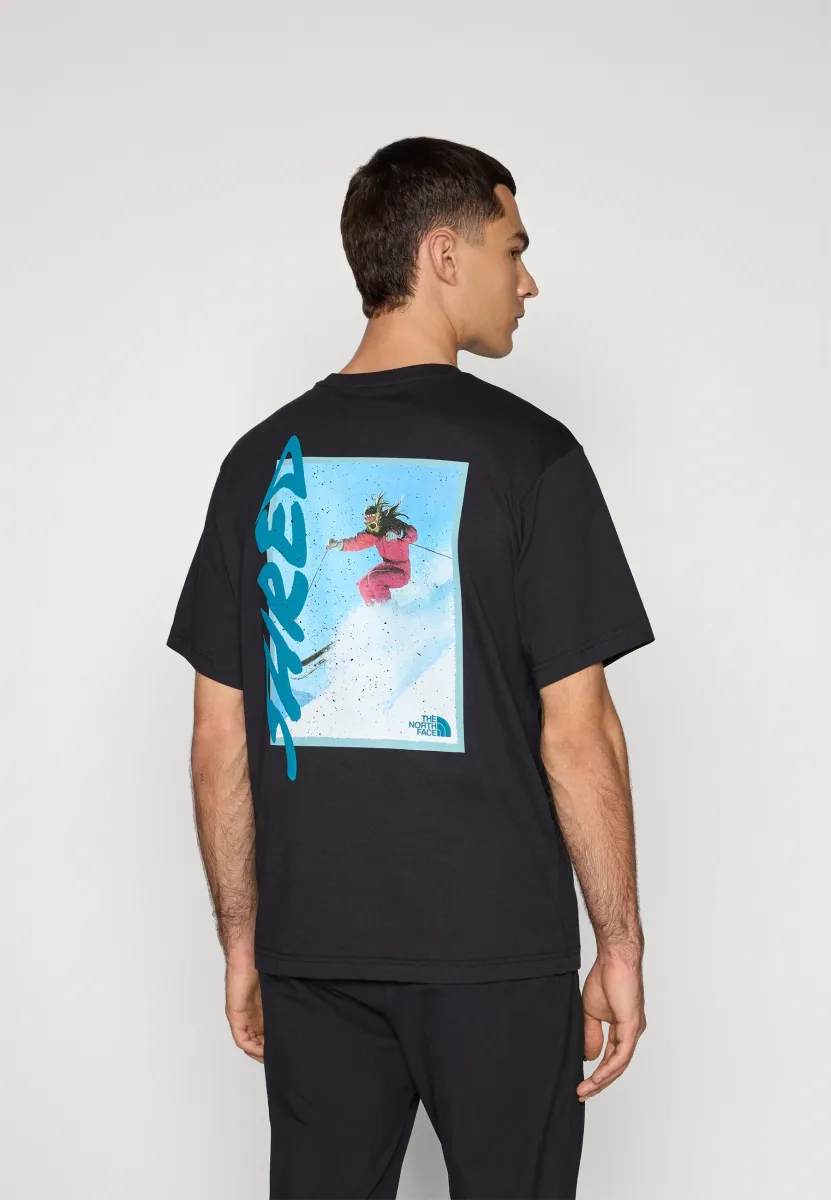 NSE SLOPES RELAXED TEE GRAPHIC UNISEX - T-Shirt print - black