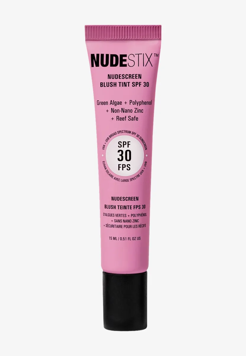 NUDESCREEN BLUSH TINT SPF 30 - Lip & Cheek Tint - sunset rose