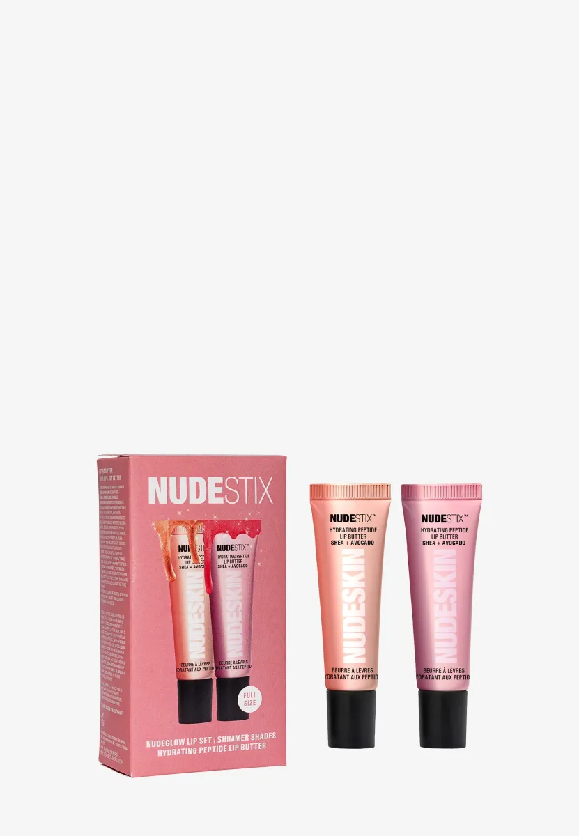 NUDESTIX NUDEGLOW LIP SET - 2 PCS HYDRATING PEPTIDE LIP BUTTER - Make-up Set