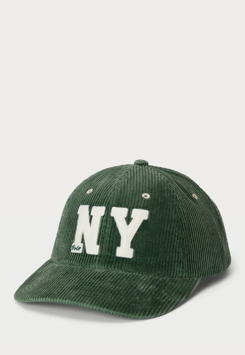 NY PATCH CORDUROY BALL CAP
 - Cap - meadow green