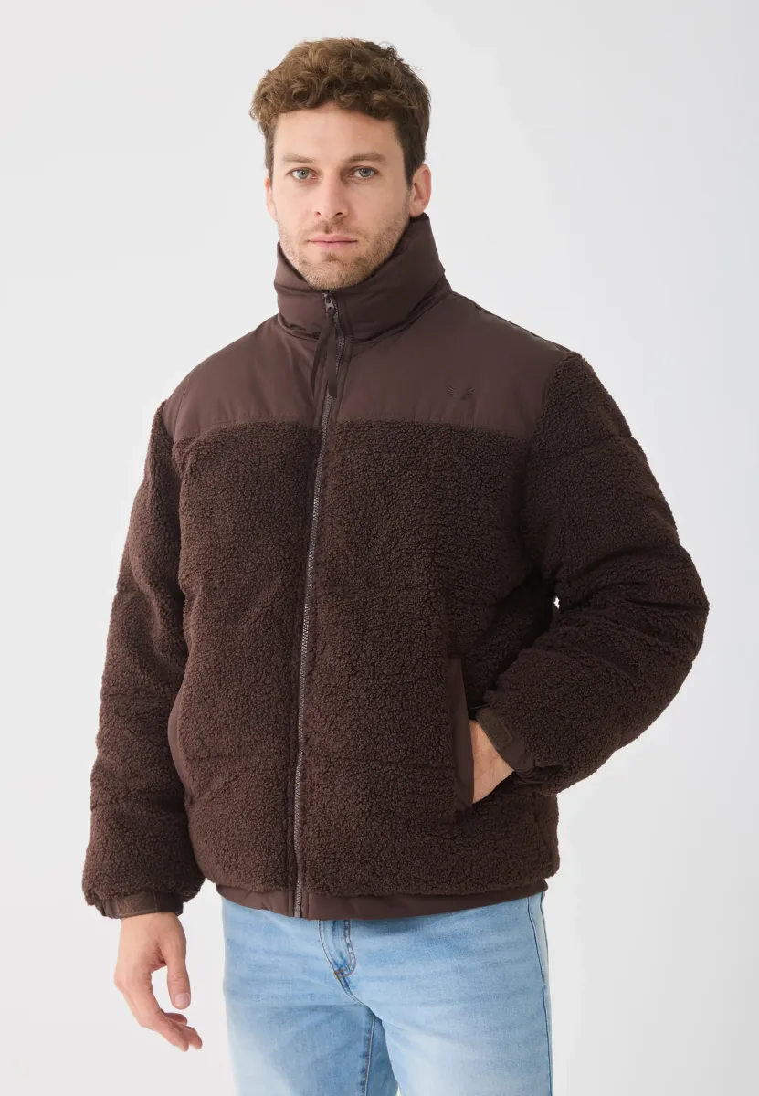 NYLON BLOCKING - Winterjacke - brown