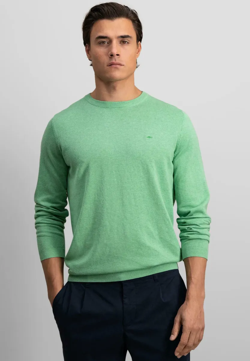 O-NECK AIR - Strickpullover - turf green