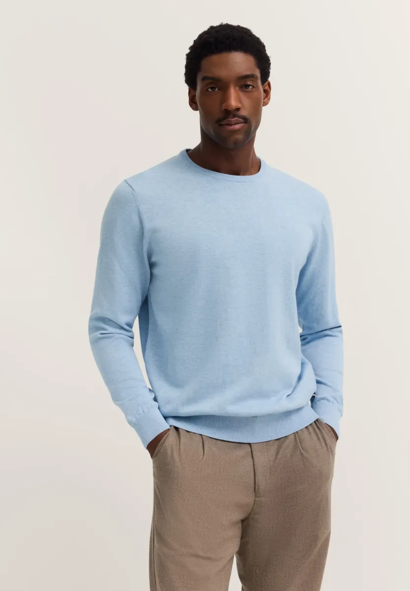 O-NECK - Strickpullover - hellblau