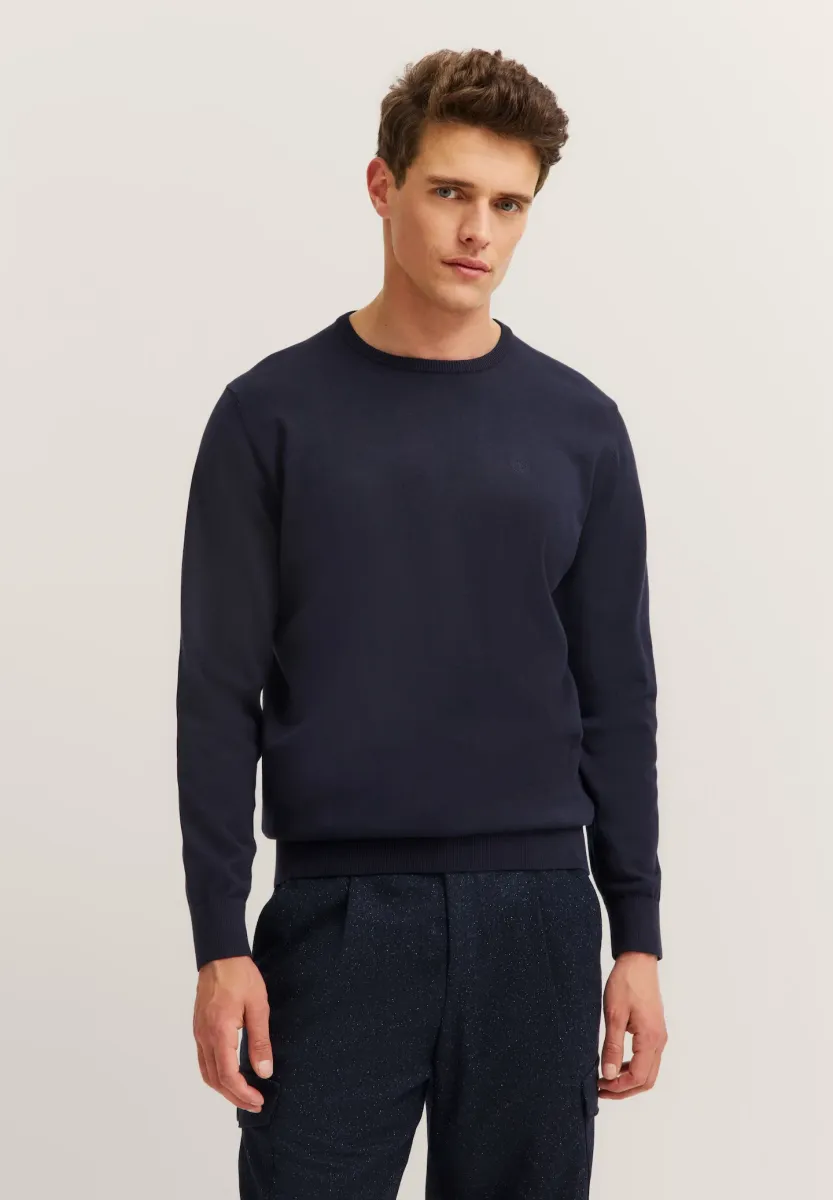 O-NECK - Strickpullover - marine