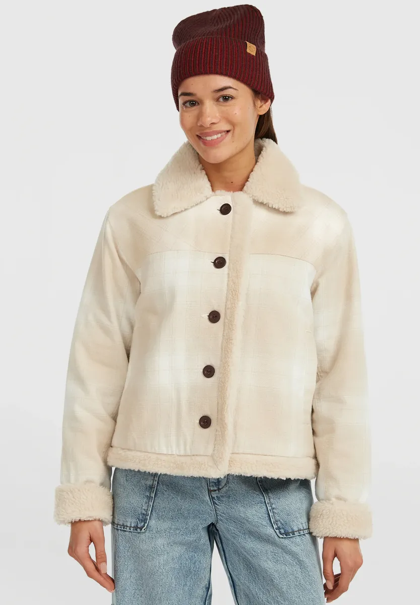 O'RIGINALS FLEECE LINED JACKET - Übergangsjacke - beige check