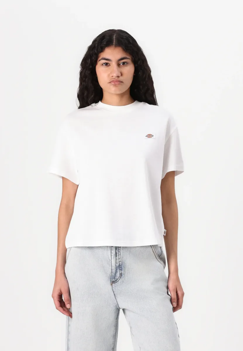 OAKPORT BOXY TEE - T-Shirt basic - white