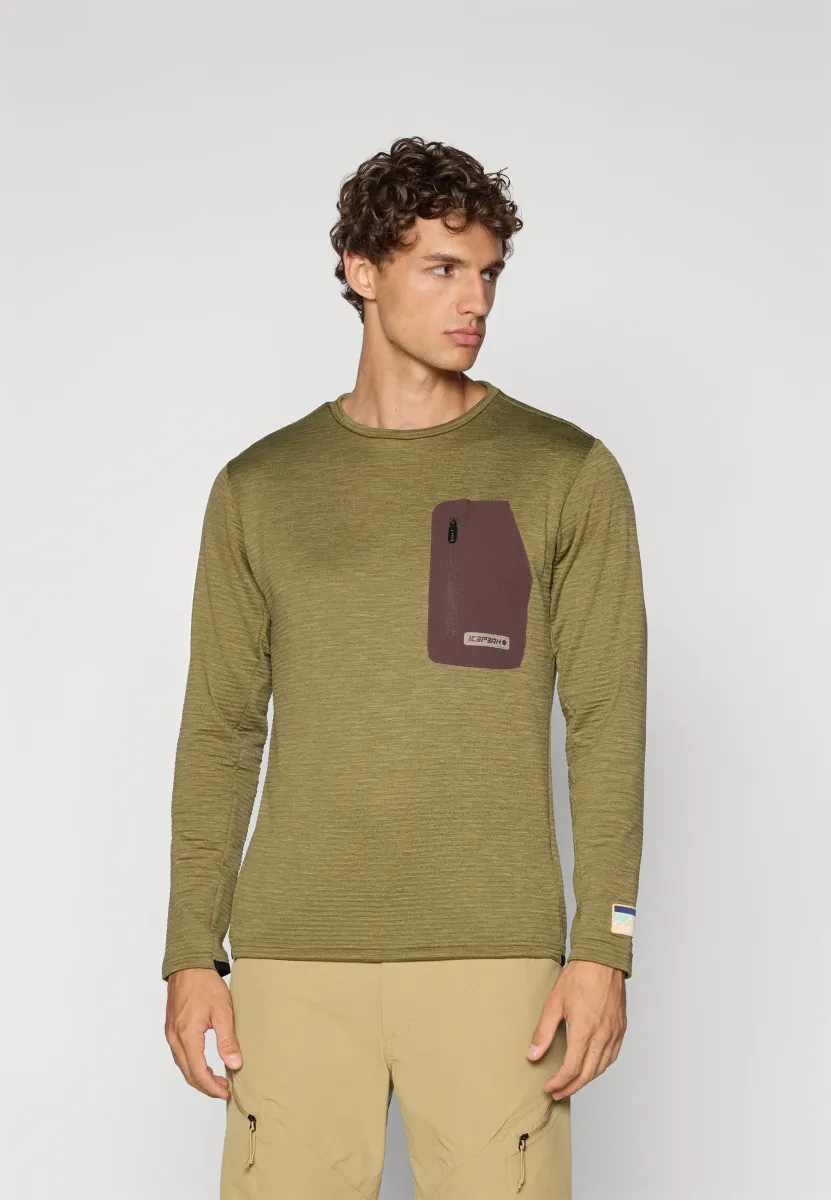 OBERTSHAUSEN - Langarmshirt - dark olive
