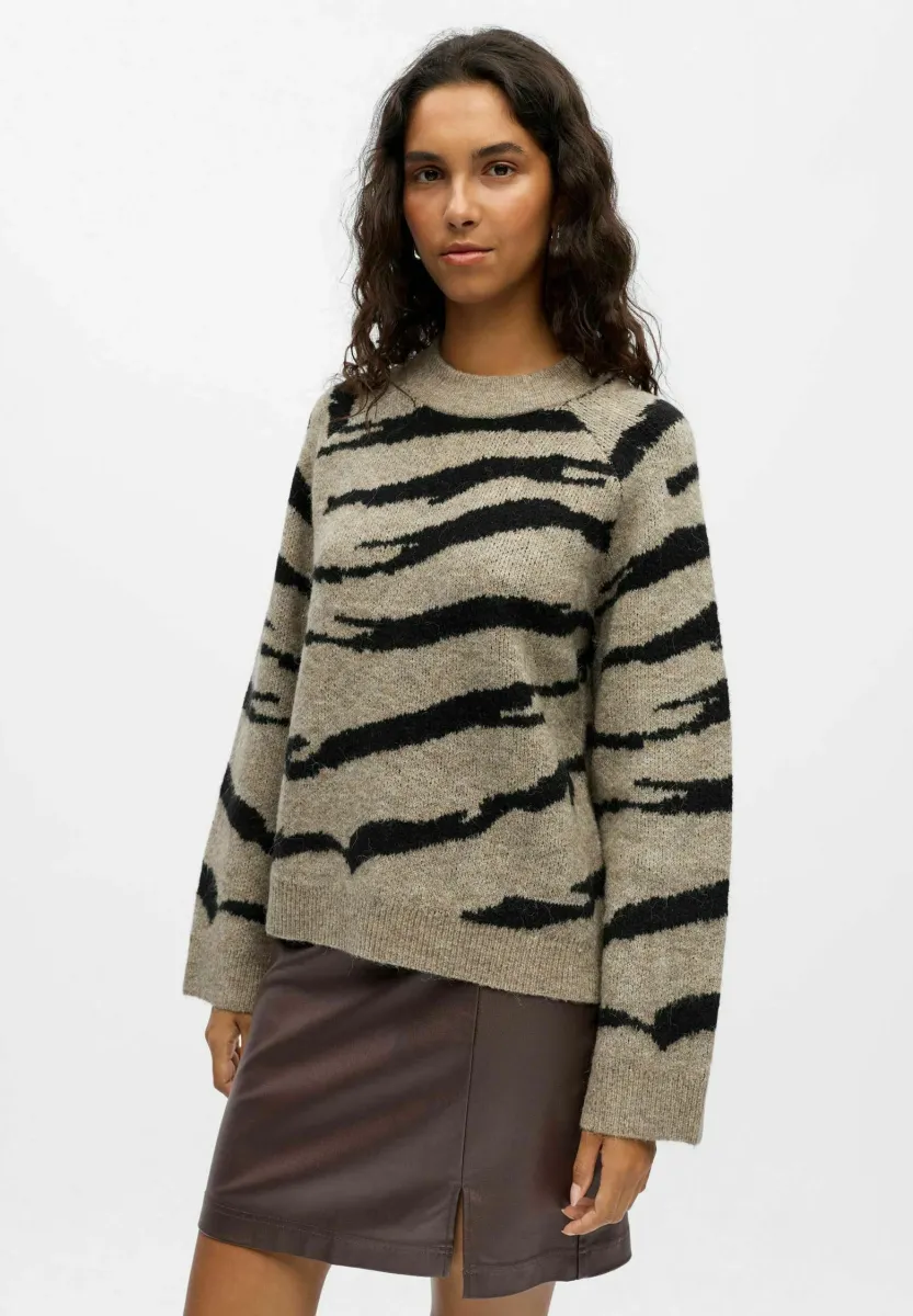 OBJDIANA O-NECK - Strickpullover - morel