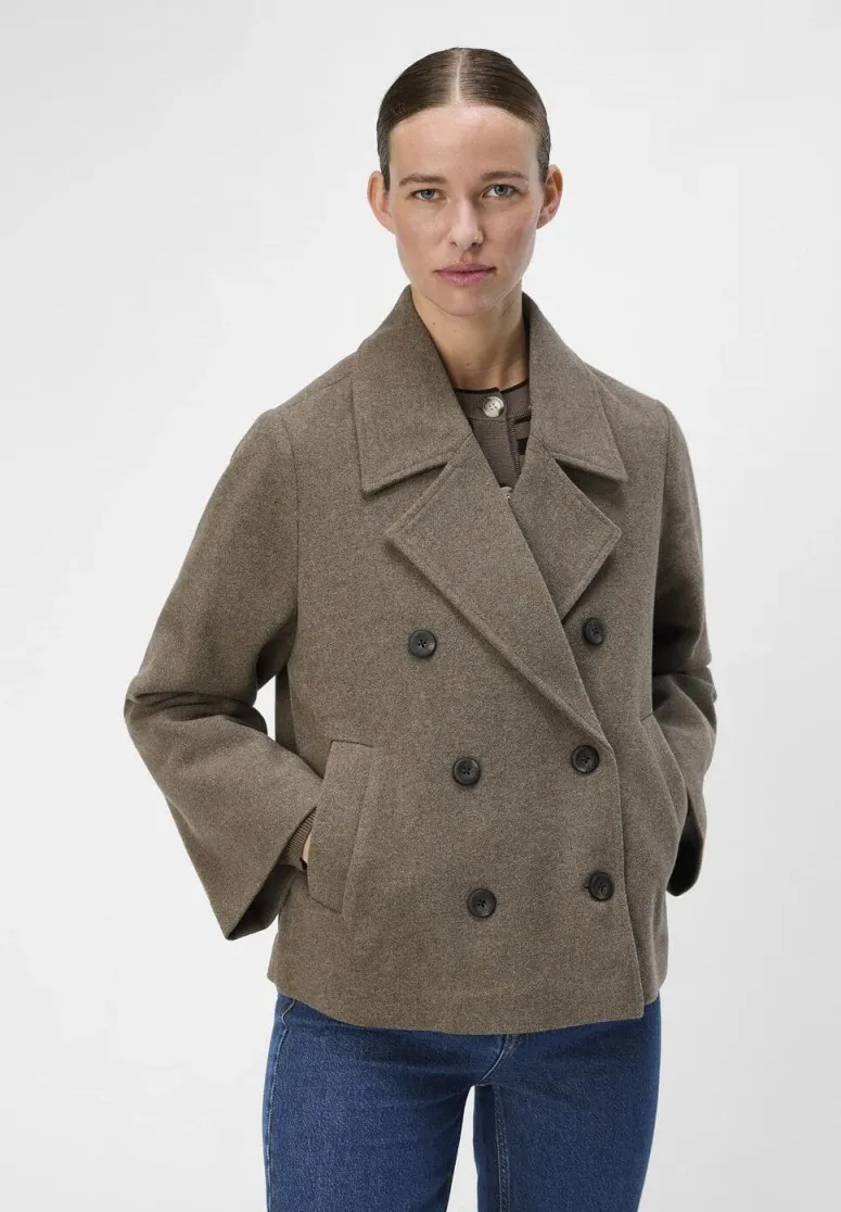 OBJKEILY SHORT JACKET - Übergangsjacke - morel