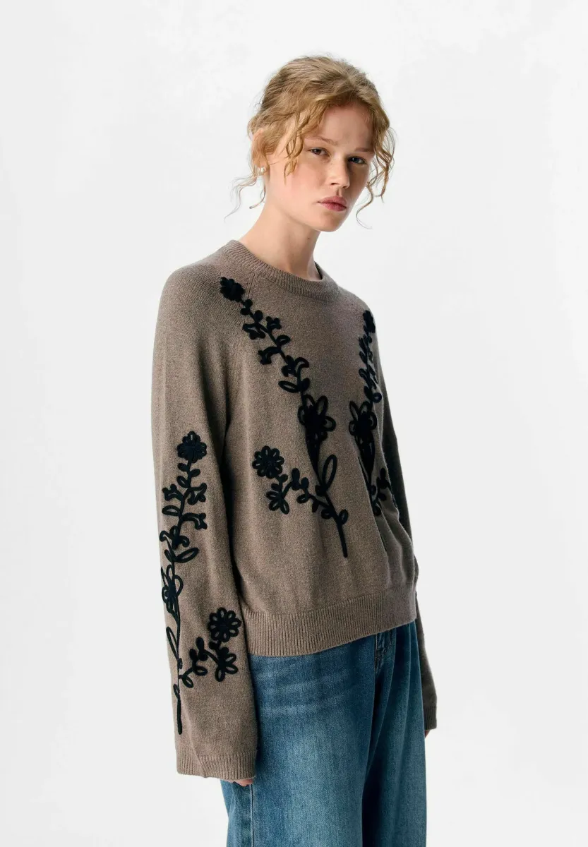 OBJLANEY RUBIN NOOS - Strickpullover - morel