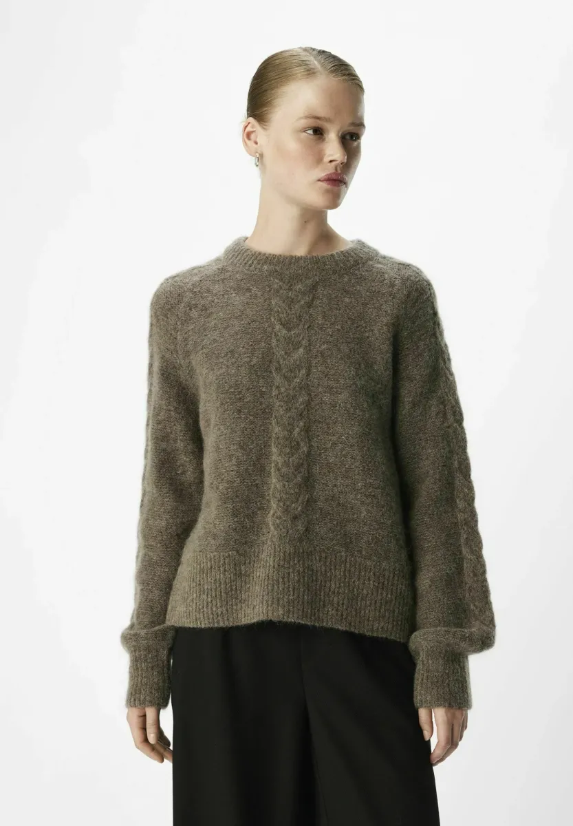 OBJNETE - Strickpullover - morel