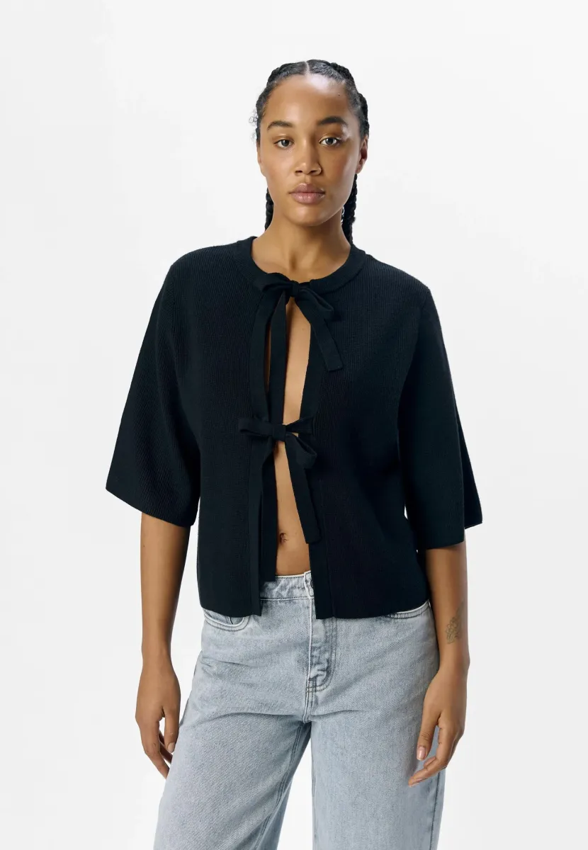 OBJULLA PARVI  - Strickjacke - black