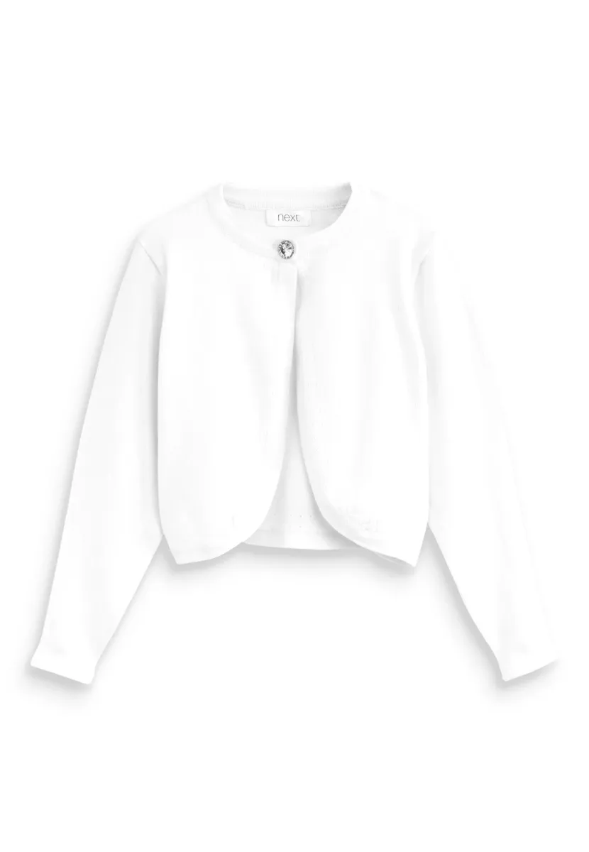 OCCASION SHRUG - Strickjacke - white