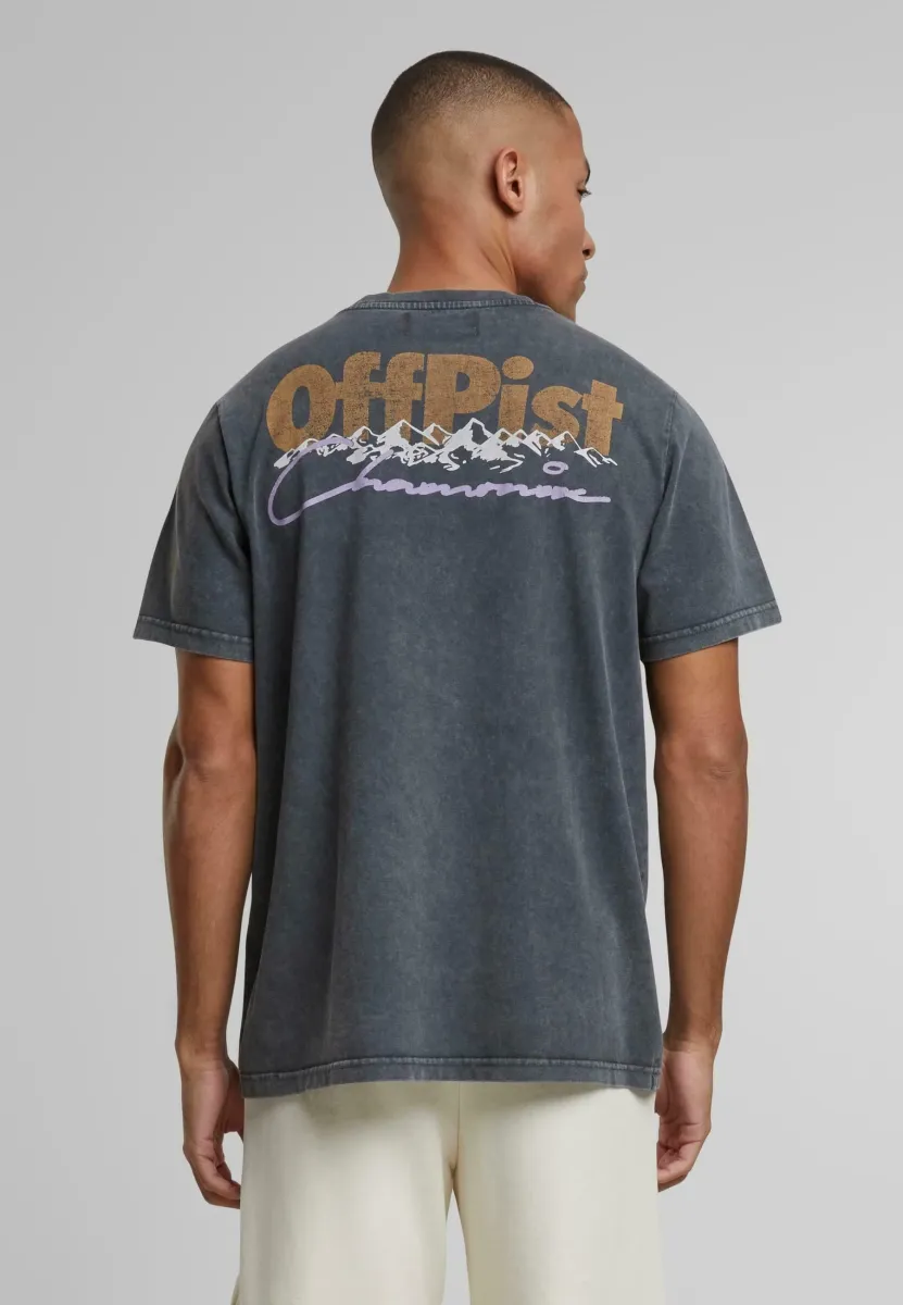 OFF PIST CHAMONIX - T-Shirt print - washedblack