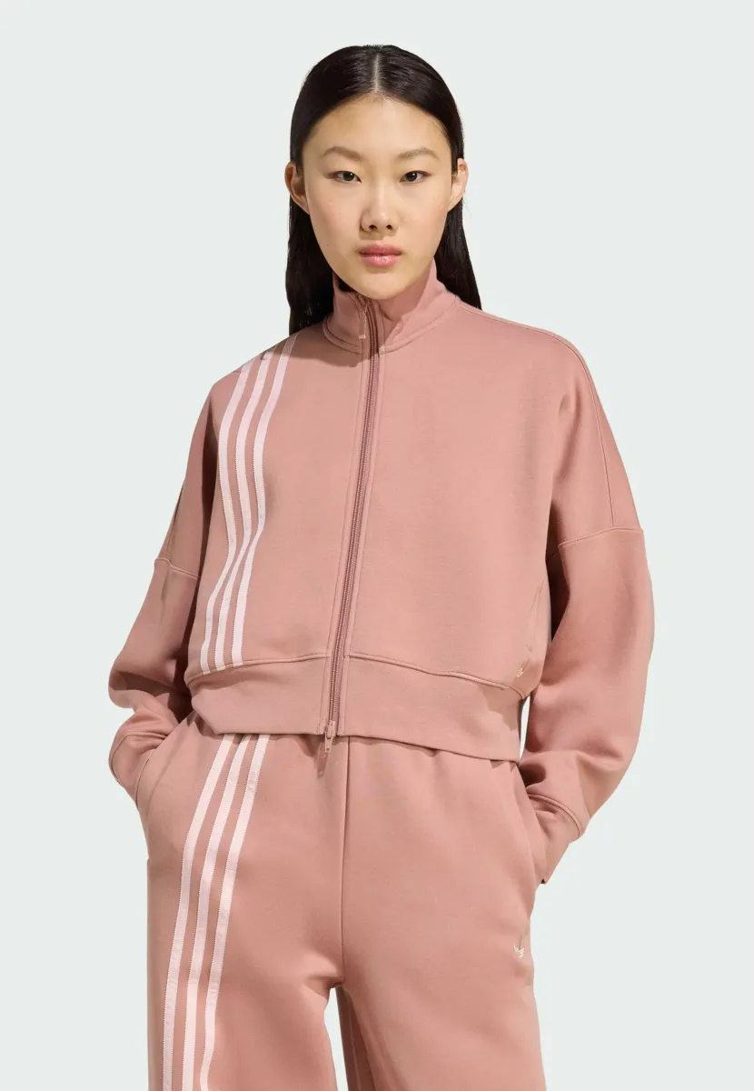 OFF PLACED 3-STRIPES  - Sweatjacke - warm clay
