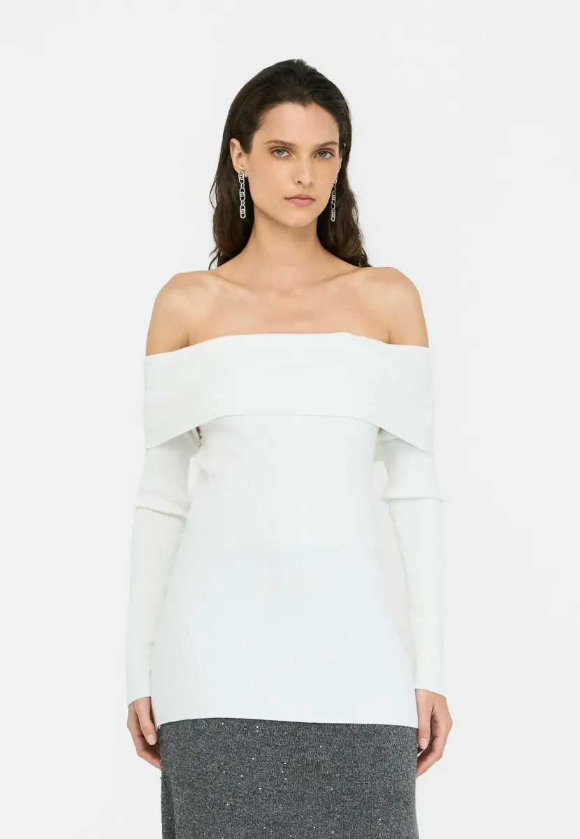OFF THE SHOULDER  - Strickpullover - white