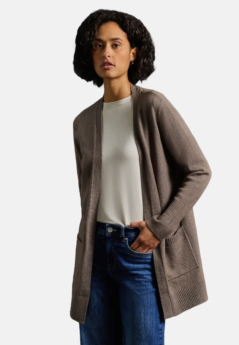 OFFENER - Strickjacke - braun