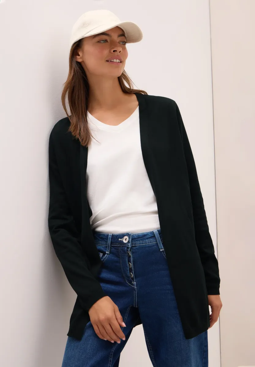 OFFENER - Strickjacke - schwarz