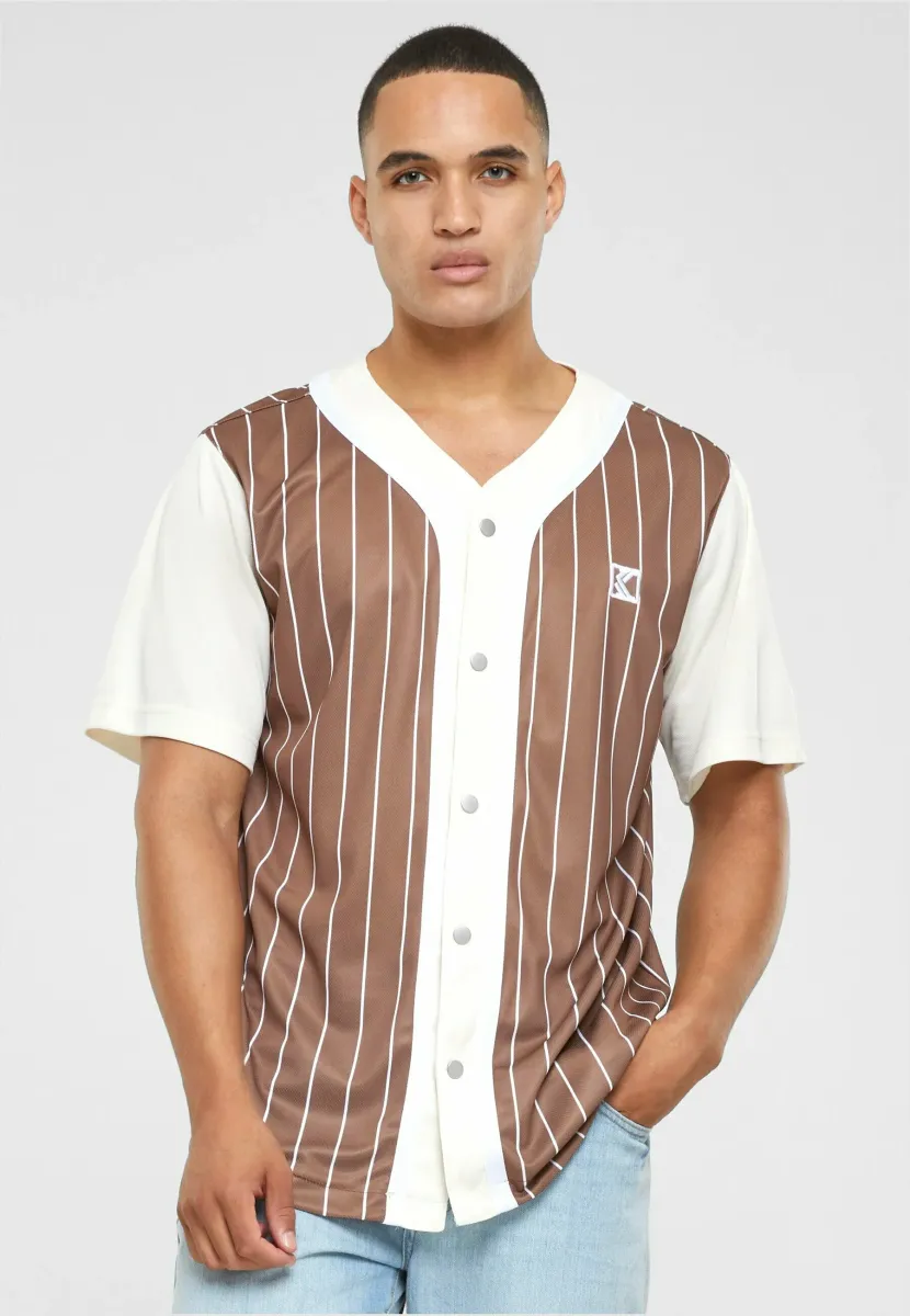 OG BLOCK PINSTRIPE  - Hemd - brown off white