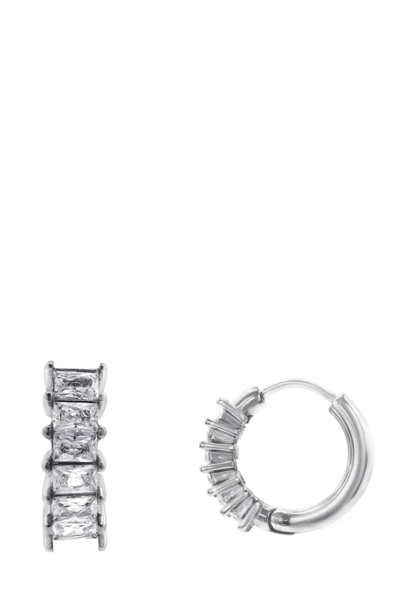 Ohrringe - silberfarben poliert