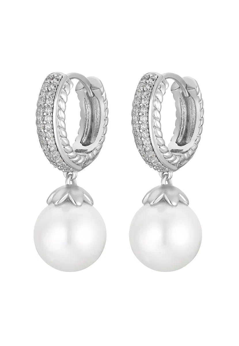 Ohrringe - silberfarben poliert