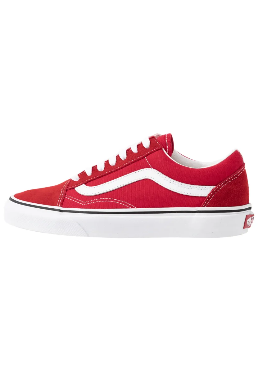 OLD SKOOL - Sneaker low - racing red/true white