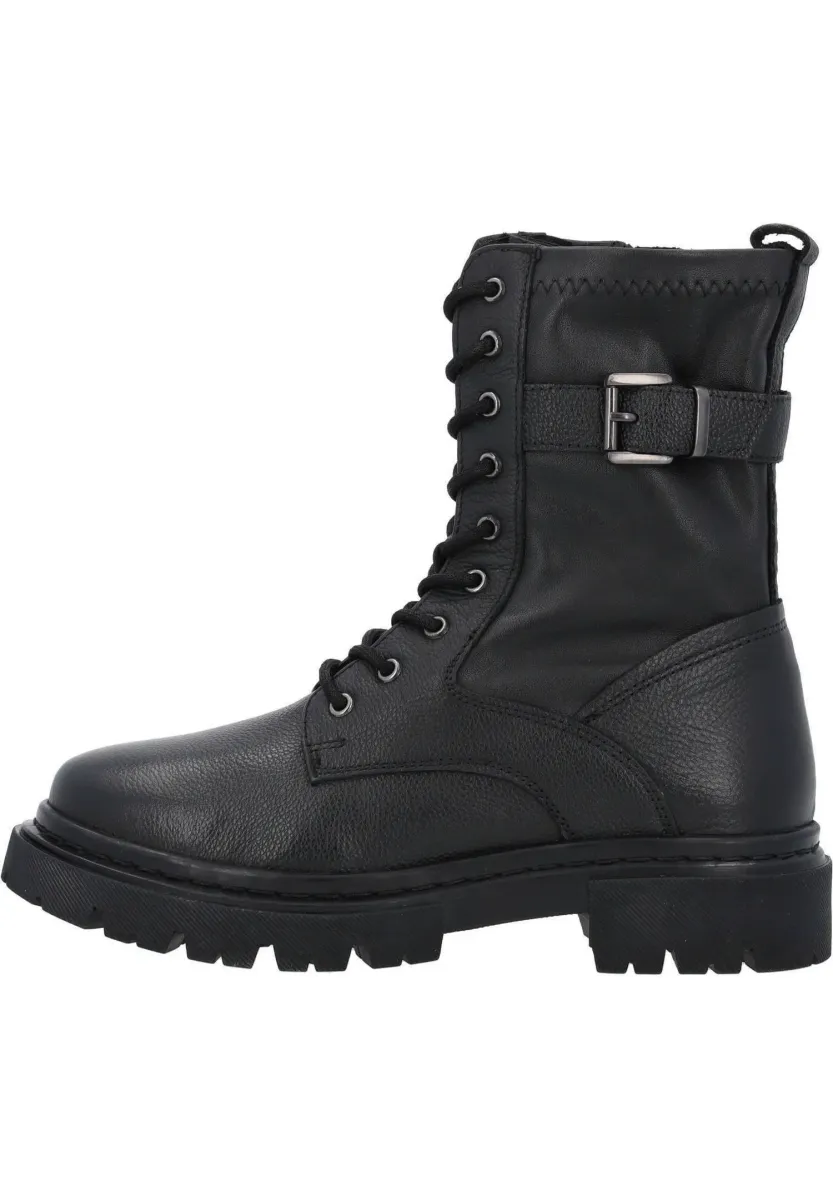 OLEPAS - Schnürstiefelette - black