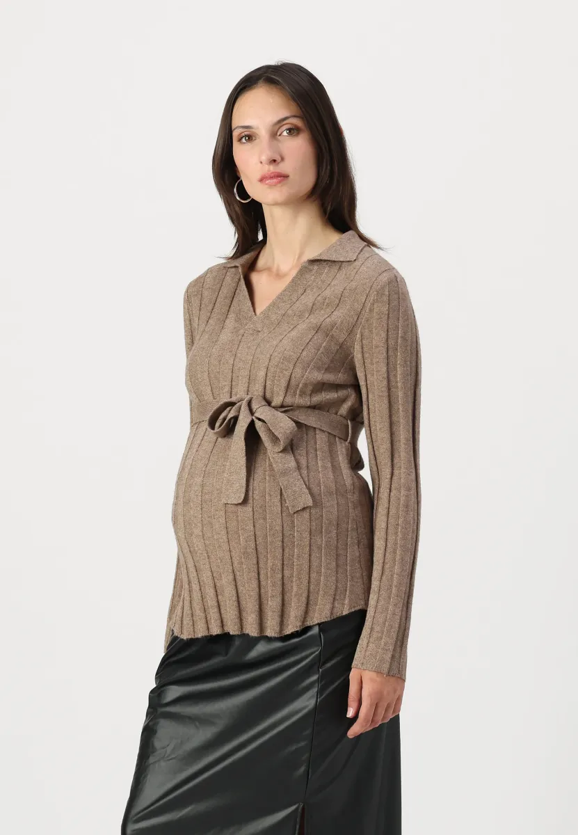 OLMANNELIESE PULLOVER - Strickpullover - caribou