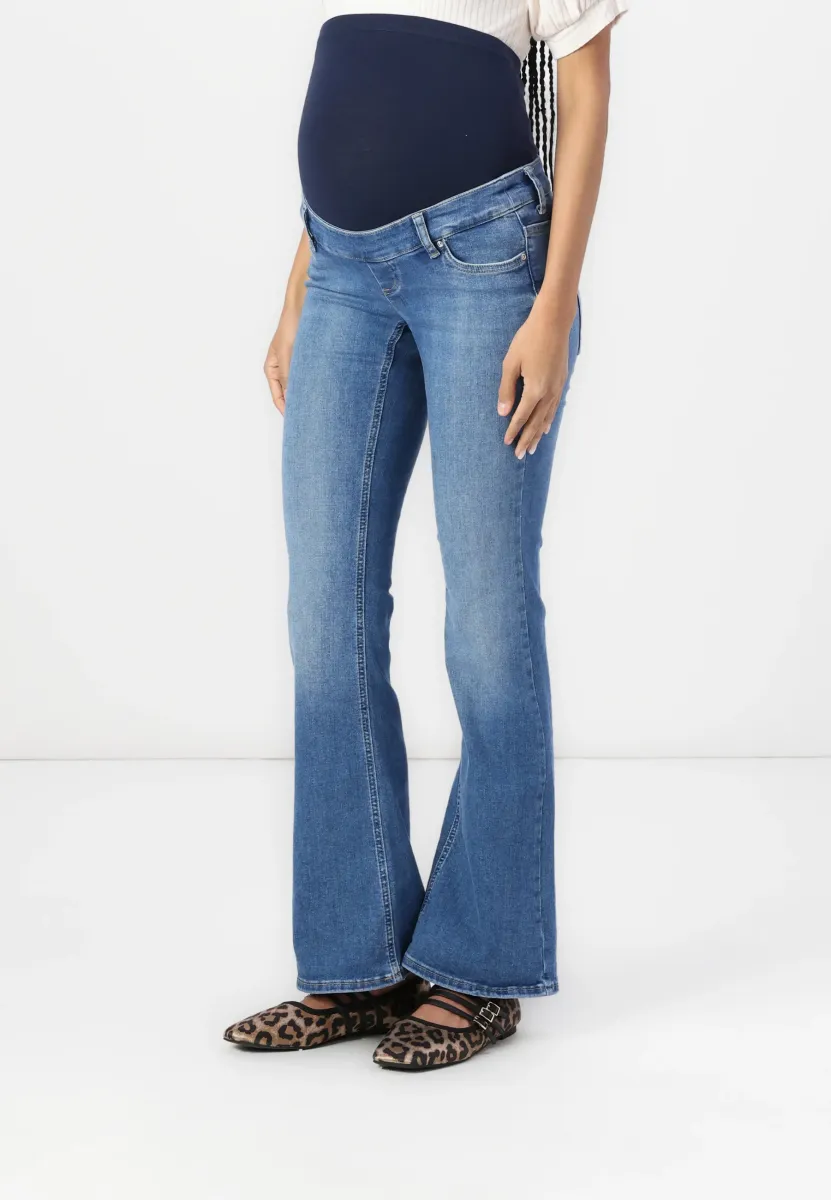 OLMBLUSH FLARED - Flared Jeans - medium blue denim