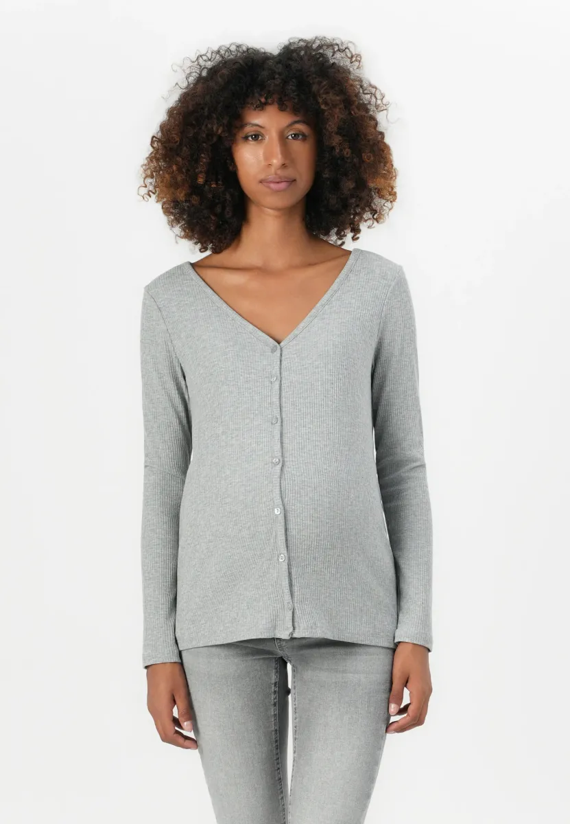 OLMKIR  - Strickjacke - light grey melange