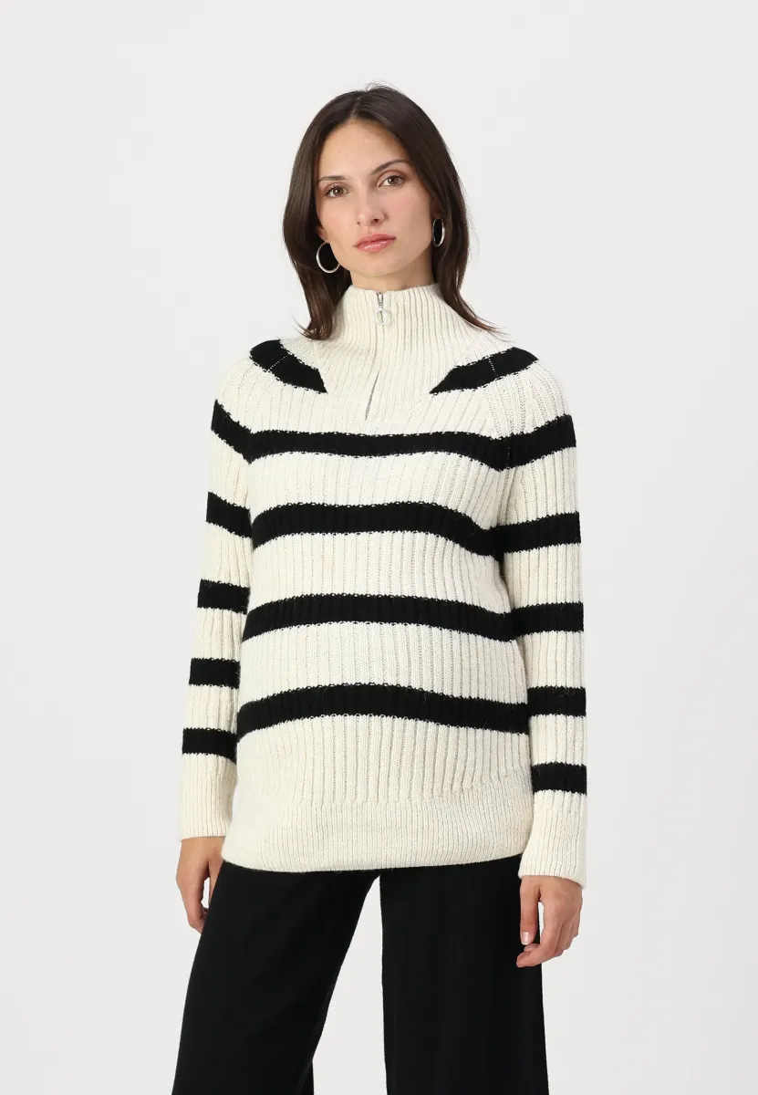 OLMLEISE FREYA  - Strickpullover - birch/black