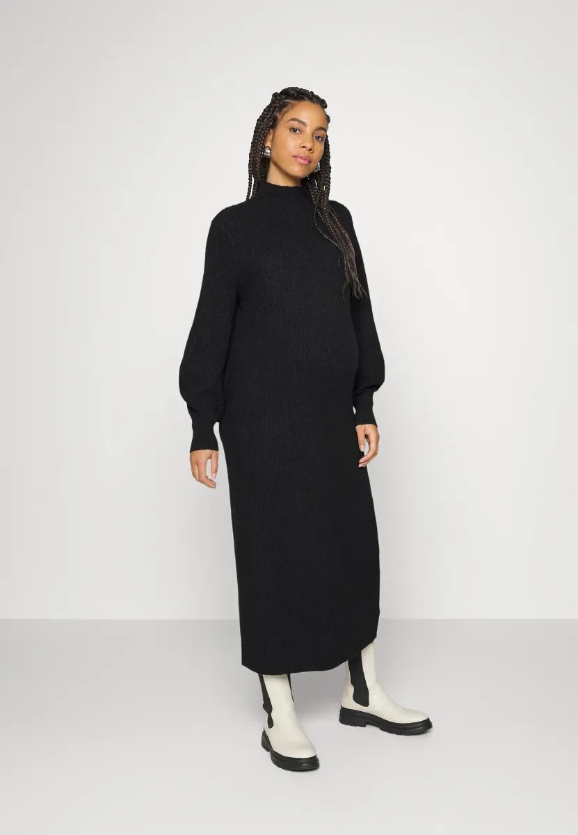 OLMLUCCA DRESS - Strickkleid - black