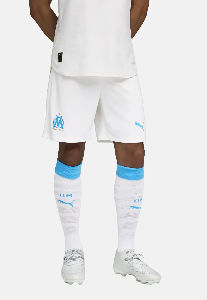 OLYMPIQUE DE MARSEILLE - Kurze Sporthose - white bleu azur