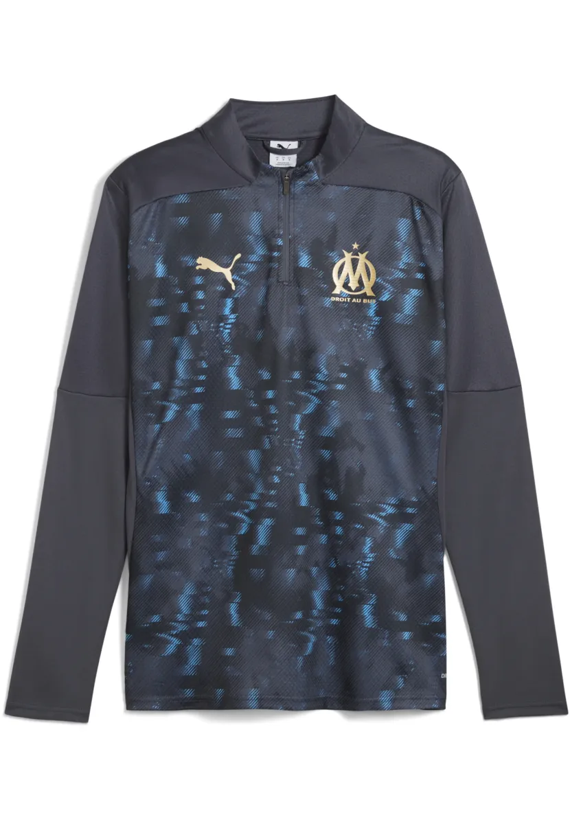 OLYMPIQUE DE MARSEILLE PRE-MATCH - Langarmshirt - galactic gray- team gold