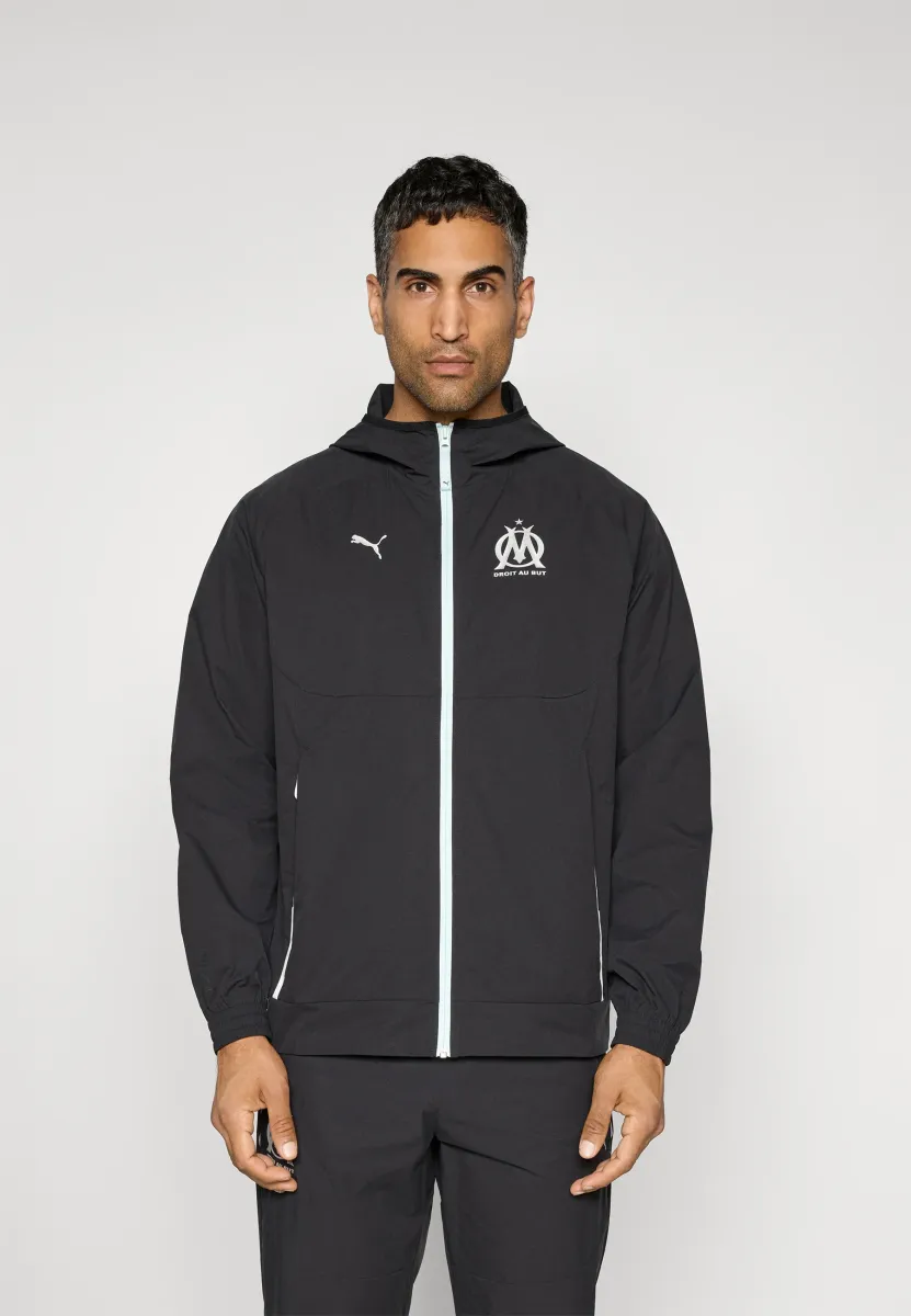 OM JACKET - Vereinsmannschaften - black/silver-coloured