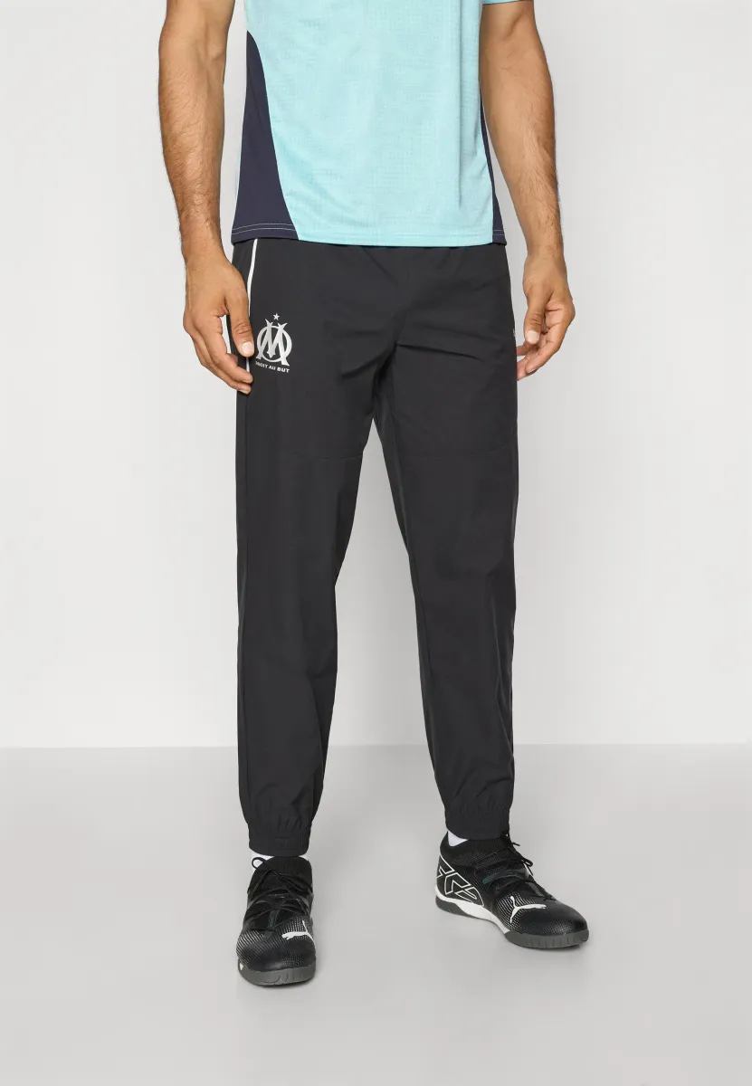 OM PANTS - Vereinsmannschaften - black/silver-coloured