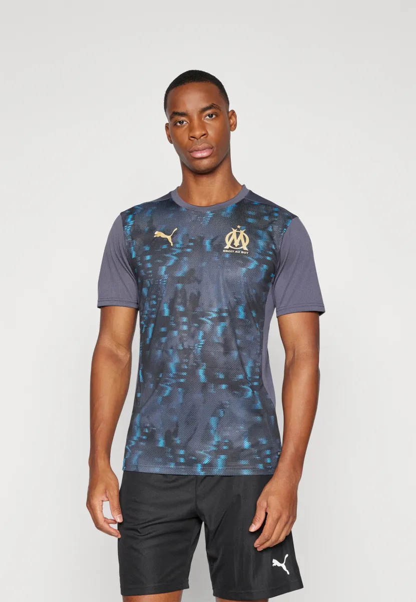 OM PREMATCH - Fußball-Trikot - galactic gray/gold