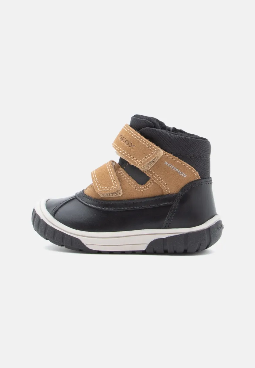 OMAR UNISEX - Snowboot/Winterstiefel - black/dark yellow