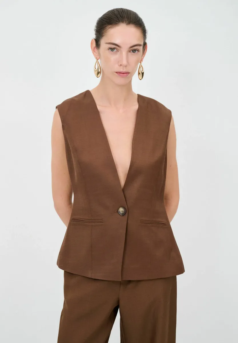 ONE - Weste - brown