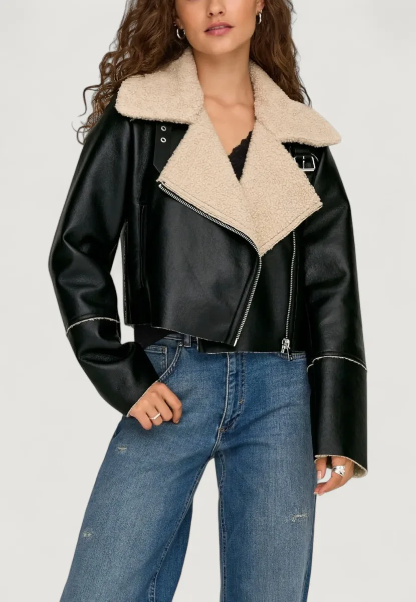ONL DORA  - Kunstlederjacke - black