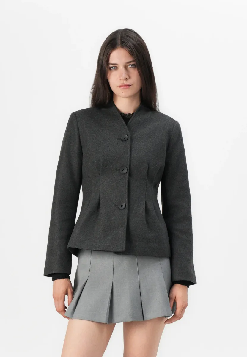 ONLADELE FITTED JACKET - Blazer - dark grey