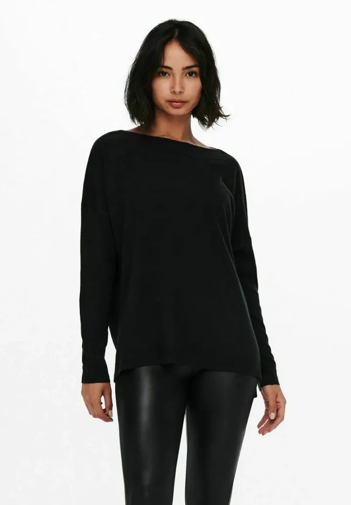 ONLAMALIA BOATNECK  - Strickpullover - black