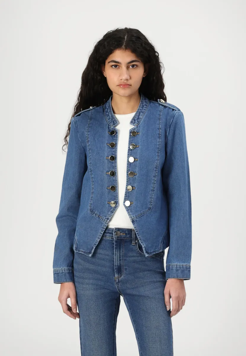 ONLANETTA JACKET - Jeansjacke - medium blue denim