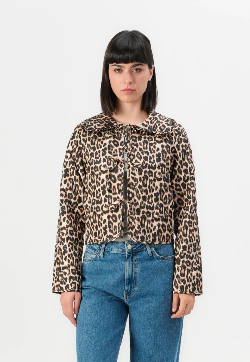 ONLANNABELL LEO TIE JACKET - Übergangsjacke - humus
