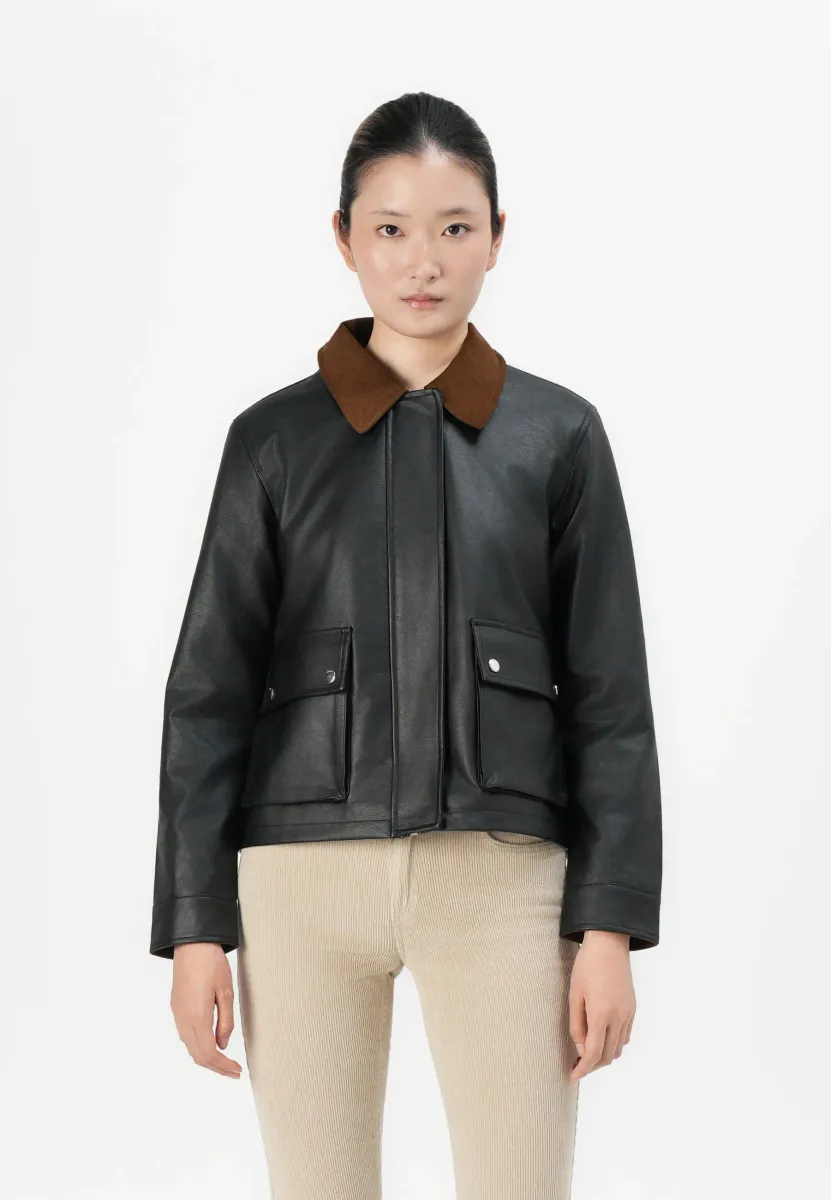 ONLASHA  - Kunstlederjacke - black