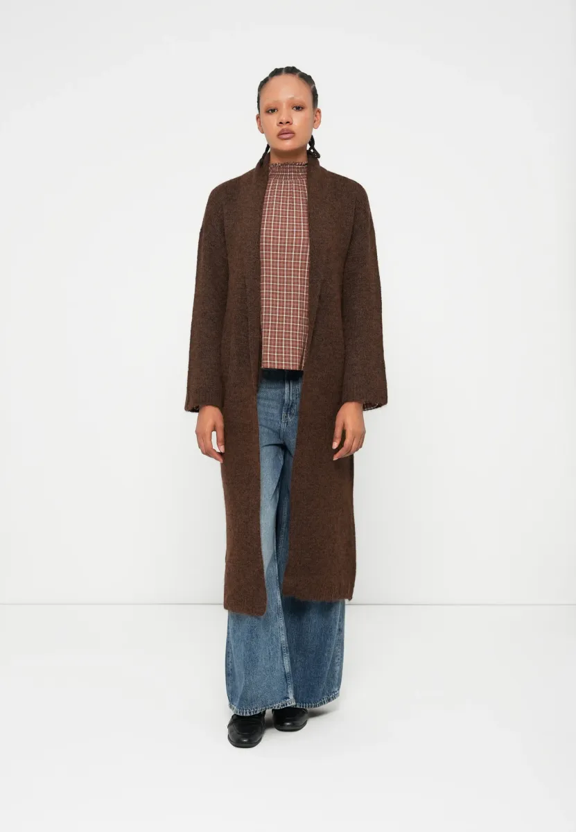 ONLAZU COATIGAN - Strickjacke - seal brown