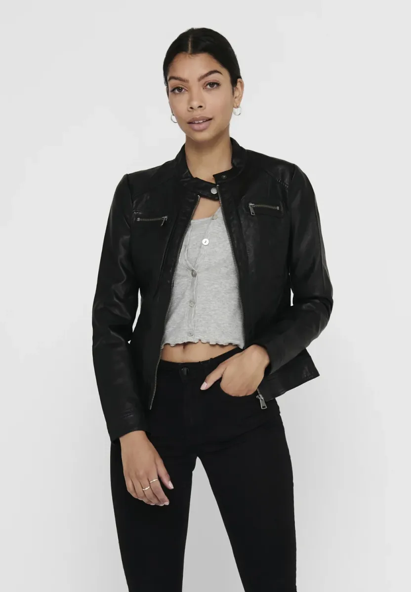 ONLBANDIT BIKER OTW - Kunstlederjacke - black