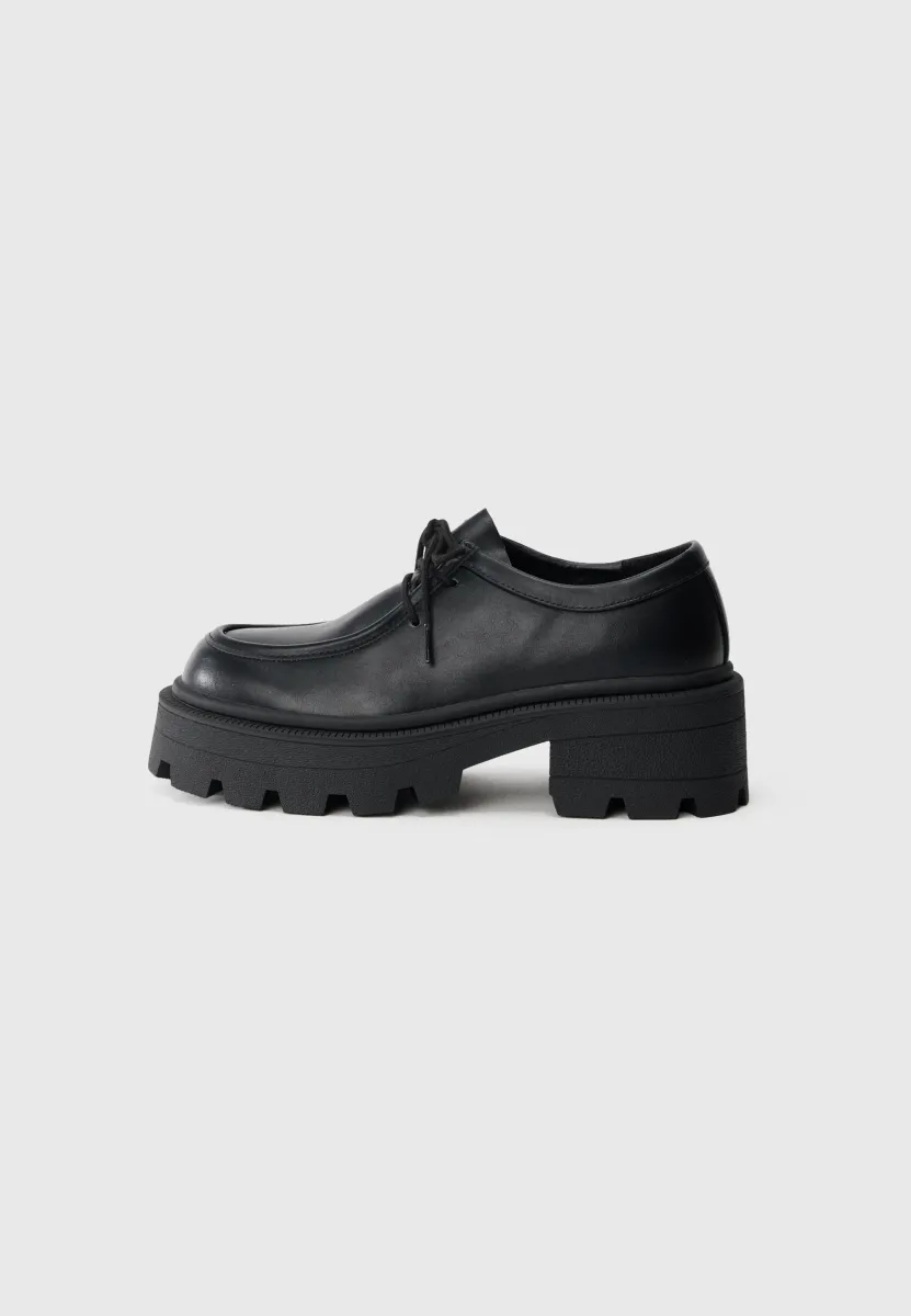 ONLBANYU CHUNKY LOAFER - Schnürer - black