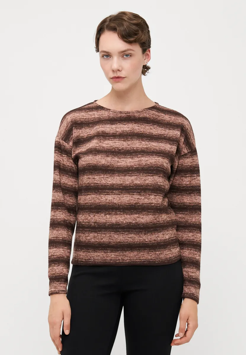 ONLBEATE LIFE DROPSHOULDER  - Strickpullover - bleached mauve/cub melange
